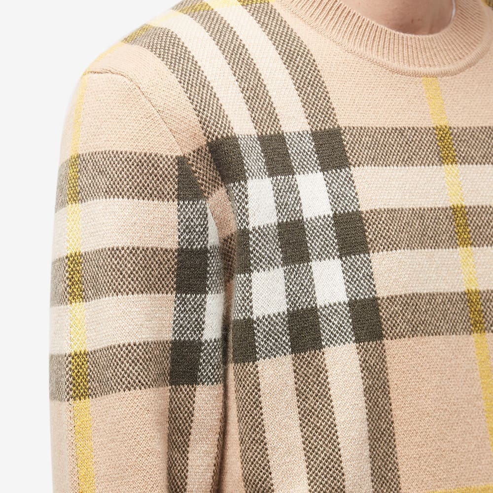 Burberry Men's Nixon Large Check Cashmere Knit in Truffle Ip