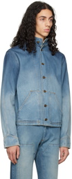 Winnie New York Blue Faded Denim Jacket