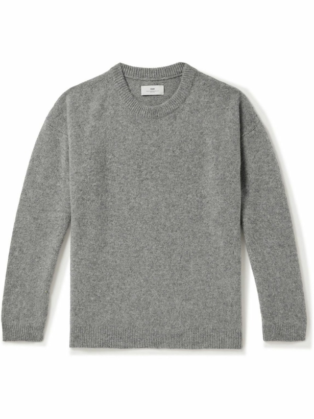 Photo: SSAM - Brushed Cashmere Sweater - Gray