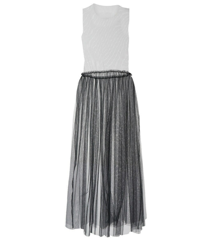 Photo: Noir Kei Ninomiya Overlay-tulle maxi dress