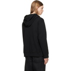 MM6 Maison Margiela Black Unbrushed Cotton Hoodie