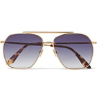 Acne Studios - Anteom Aviator-Style Gold-Tone and Tortoiseshell Acetate Sunglasses - Gold