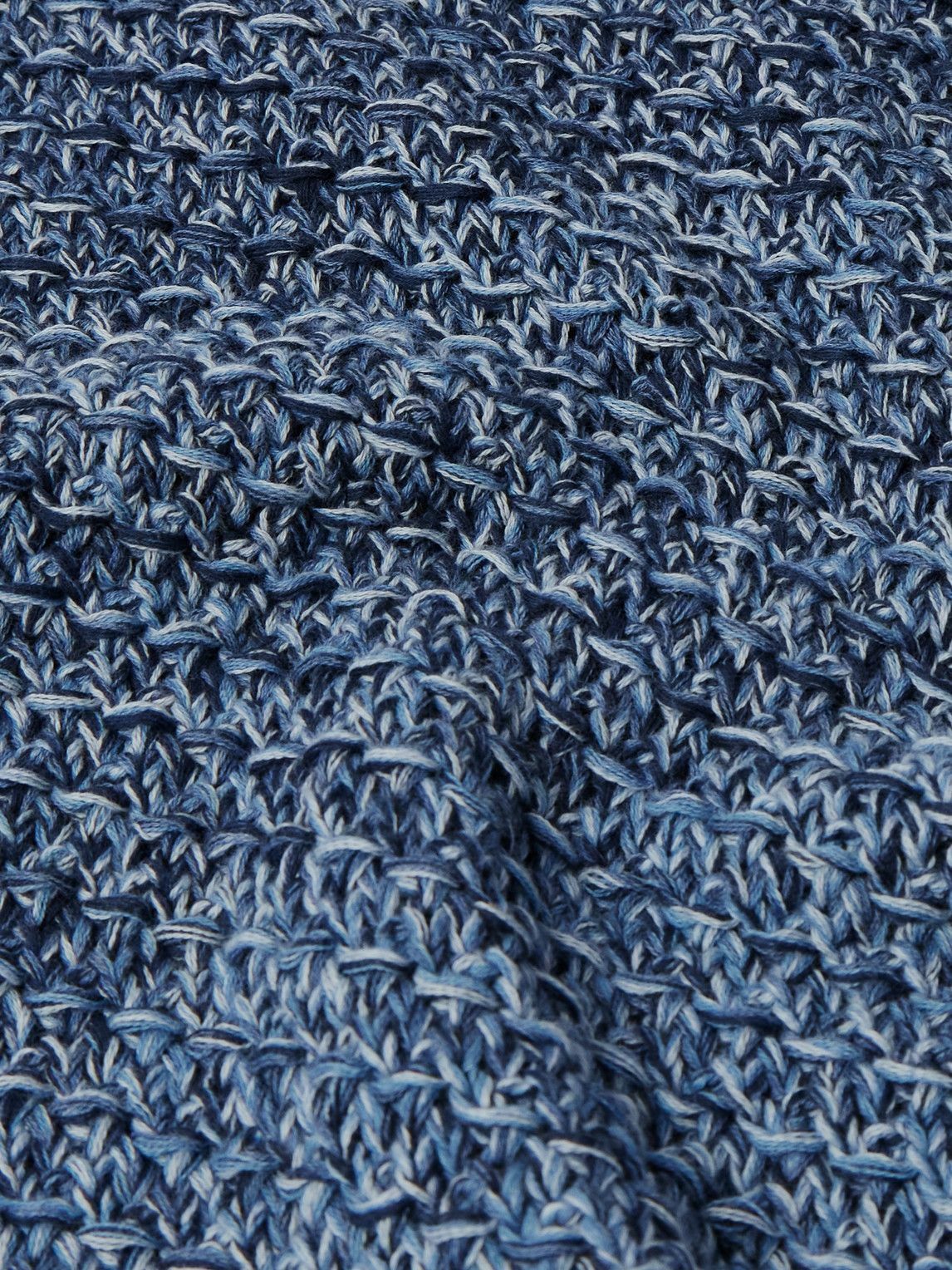 Etro - Degradé Cotton-Jacquard Sweater - Blue