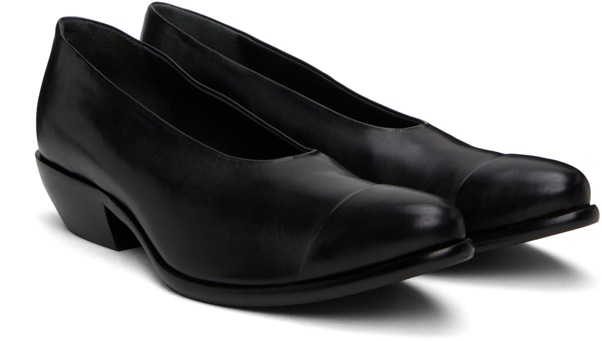 Random Identities Black Pantoufle Loafers