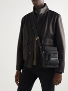 TOM FORD - Leather-Trimmed Nylon Messenger Bag