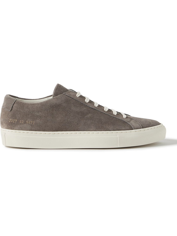 Photo: Common Projects - Achilles Suede Sneakers - Gray