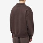 Fear of God ESSENTIALS Men's Knitted Polo Shirt in Plum