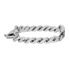 Heron Preston Silver Curb Chain Style Bracelet