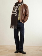 Jacquemus - Logo-Print Fringed Wool Scarf