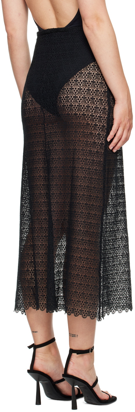 BITE Black Tailored Midi Skirt