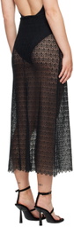 BITE Black Tailored Midi Skirt