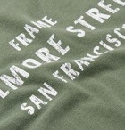 FRAME - Printed Cotton-Jersey T-Shirt - Men - Green