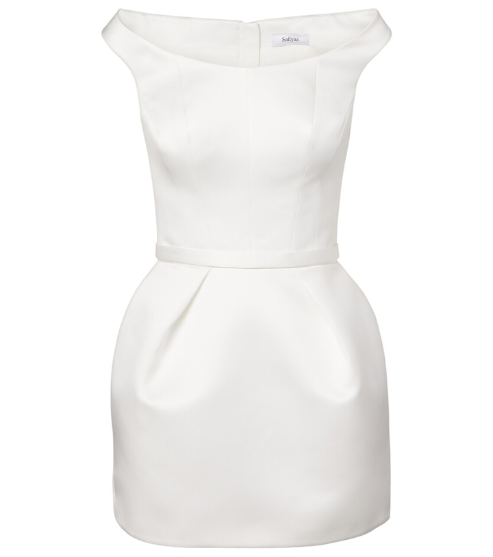 Photo: Safiyaa Bridal Senka off-shoulder minidress