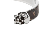 Alexander McQueen Twin Skull Camo Bracelet