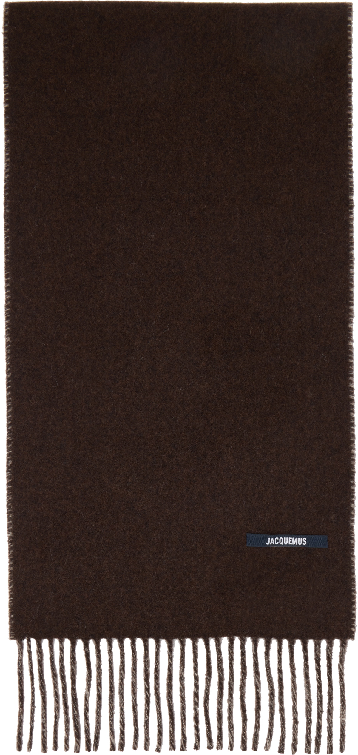 JACQUEMUS Brown 'The Jacquemus' Scarf