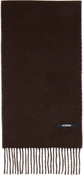 JACQUEMUS Brown 'The Jacquemus' Scarf