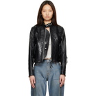 OUR LEGACY Black Yokai Leather Jacket