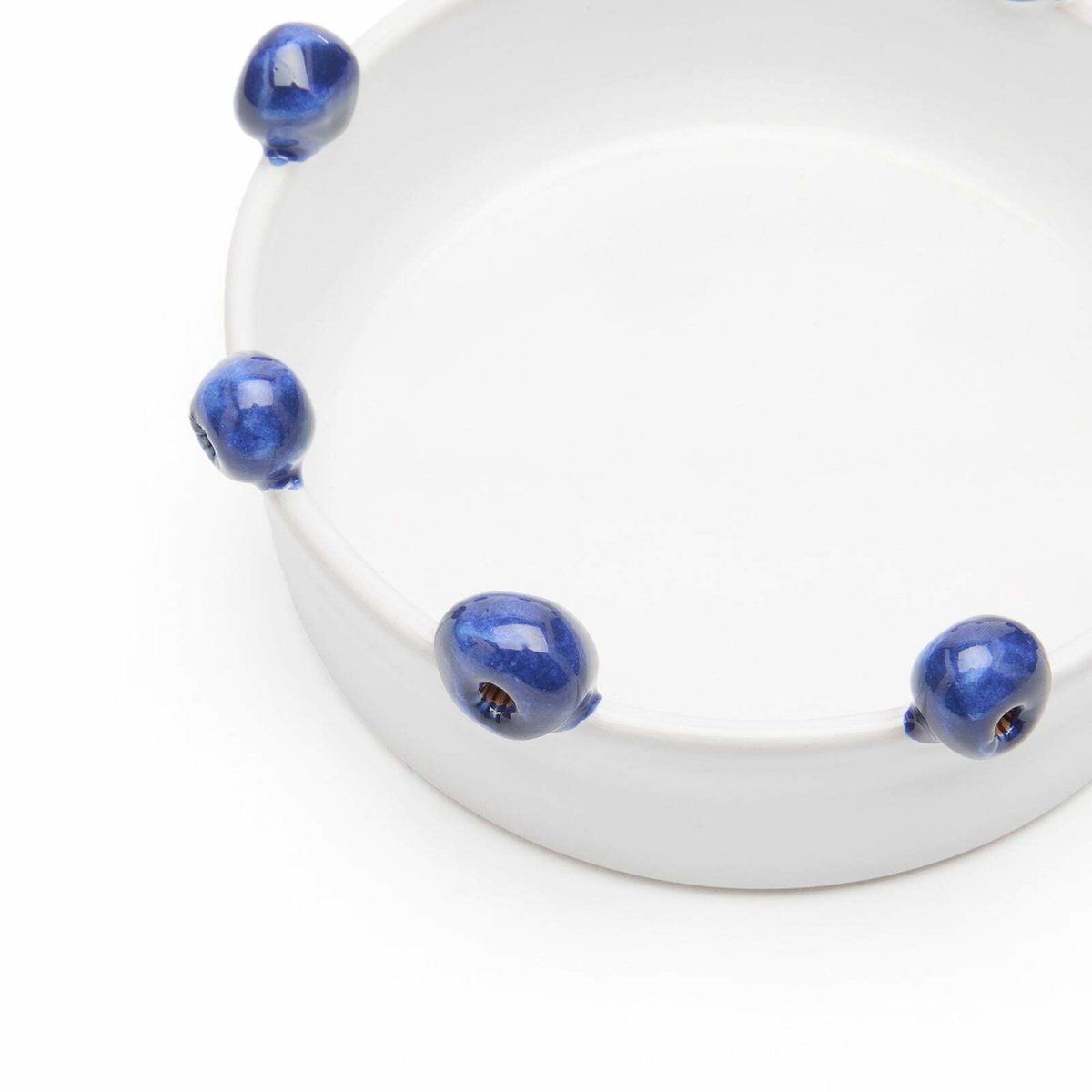 The Conran Shop Puglia Blueberry Serving Bowl in White 