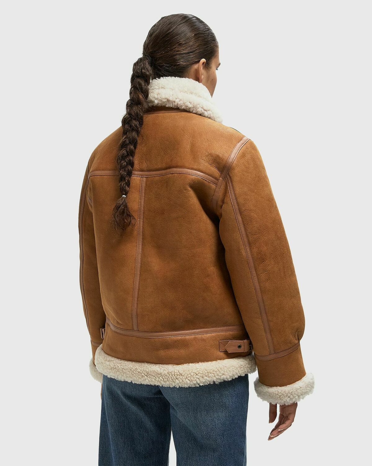 Schott NYC LCWASHLEY2 JACKET Brown Womens Bomber Jacket