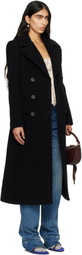 Chloé Black Long Double-Breasted Coat