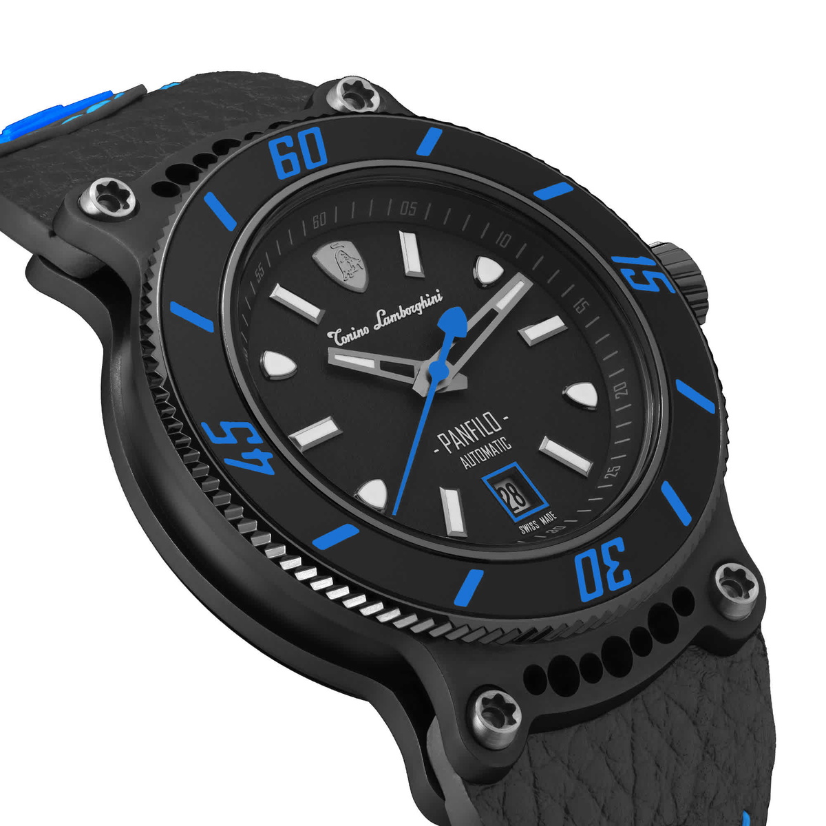 Tonino Lamborghini Panfilo Automatic Black Dial Mens Watch TLF-T03-4