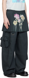 Collina Strada Black Lawn Skirt Cargo Pants