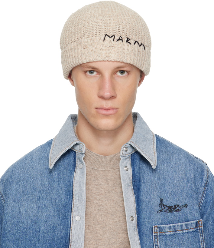 Photo: Marni Beige Wool Beanie