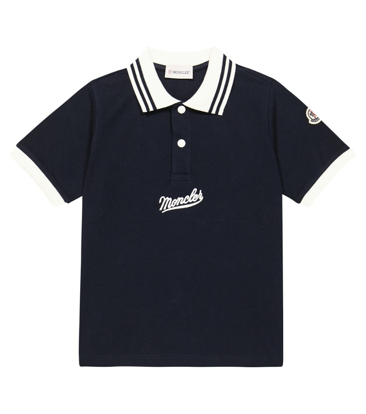 Photo: Moncler Enfant - Logo cotton polo shirt