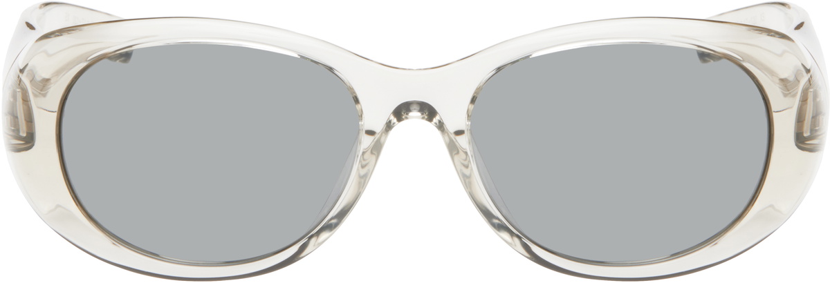 Saint Laurent Sunglasses in Transparent Beige with Gray Lenses Saint Laurent SL 572 003 Sunglasses - US main image 2