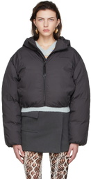 Acne Studios Grey Polyester Down Coat