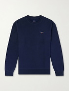 Noah - Logo-Embroidered Cotton-Jersey Sweatshirt - Blue