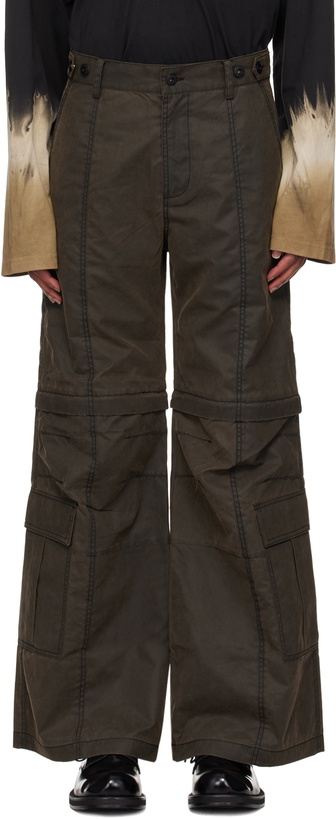 Photo: Feng Chen Wang Brown 2IN1 Cargo Pants