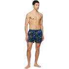 Paul Smith Blue Engrained Blue Swim Shorts