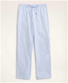 Brooks Brothers Men's Cotton Oxford Stripe Lounge Pants | Blue