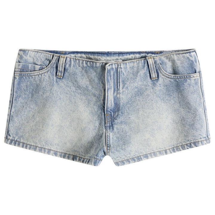 Photo: Gimaguas Women's Flor Shorts in Washed Blue