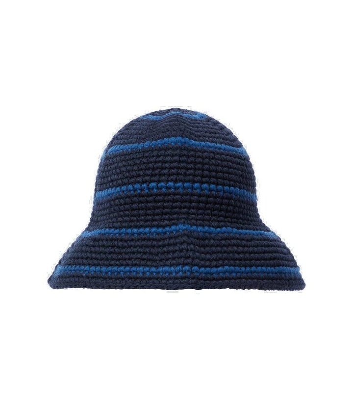 Photo: Our Legacy Tom Tom striped cotton crochet hat
