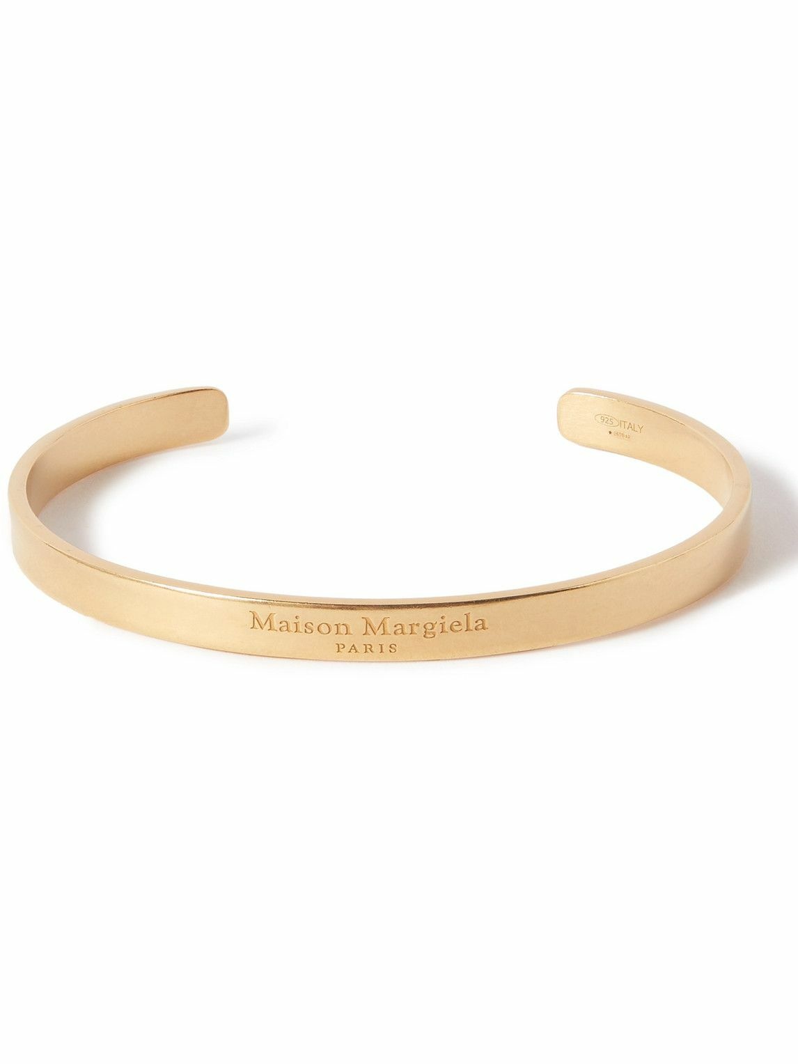 Maison Margiela - Logo-Engraved Gold-Plated Cuff - Gold Maison Margiela