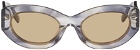 MCQ Gray Cat-Eye Sunglasses