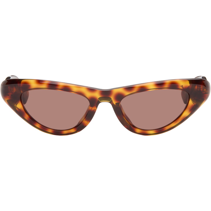 Photo: Bottega Veneta Brown Curvy Sunglasses