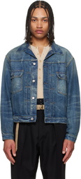 Maison Margiela Blue 'Sportsjacket' Denim Jacket