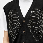 Pleasures Men's Cage Sweater Vest in Black