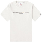 Men's AAPE Grafiti Word T-Shirt in White Marl