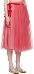 Molly Goddard Pink Lottie Midi Skirt