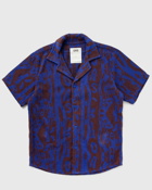 Oas Thenards Jiggle Cuba Terry Shirt Blue - Mens - Shortsleeves