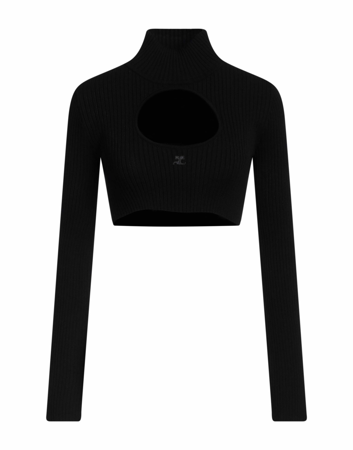 Courrèges Womens Turtleneck in Black