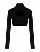 Courrèges Womens Turtleneck in Black