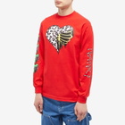 Nancy Men's Long Sleeve Emo T-Shirt in Red