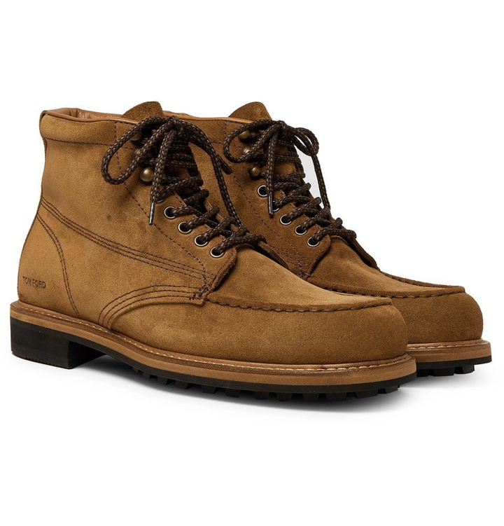 Photo: TOM FORD - Cromwell Suede Boots - Light brown