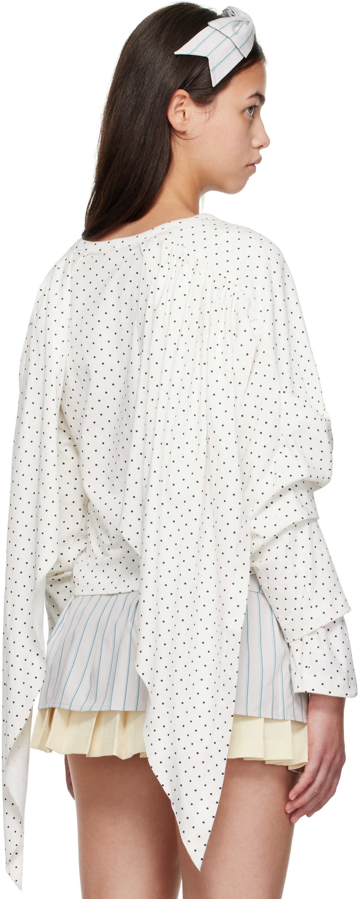Ashley Williams Off-White Wing Top