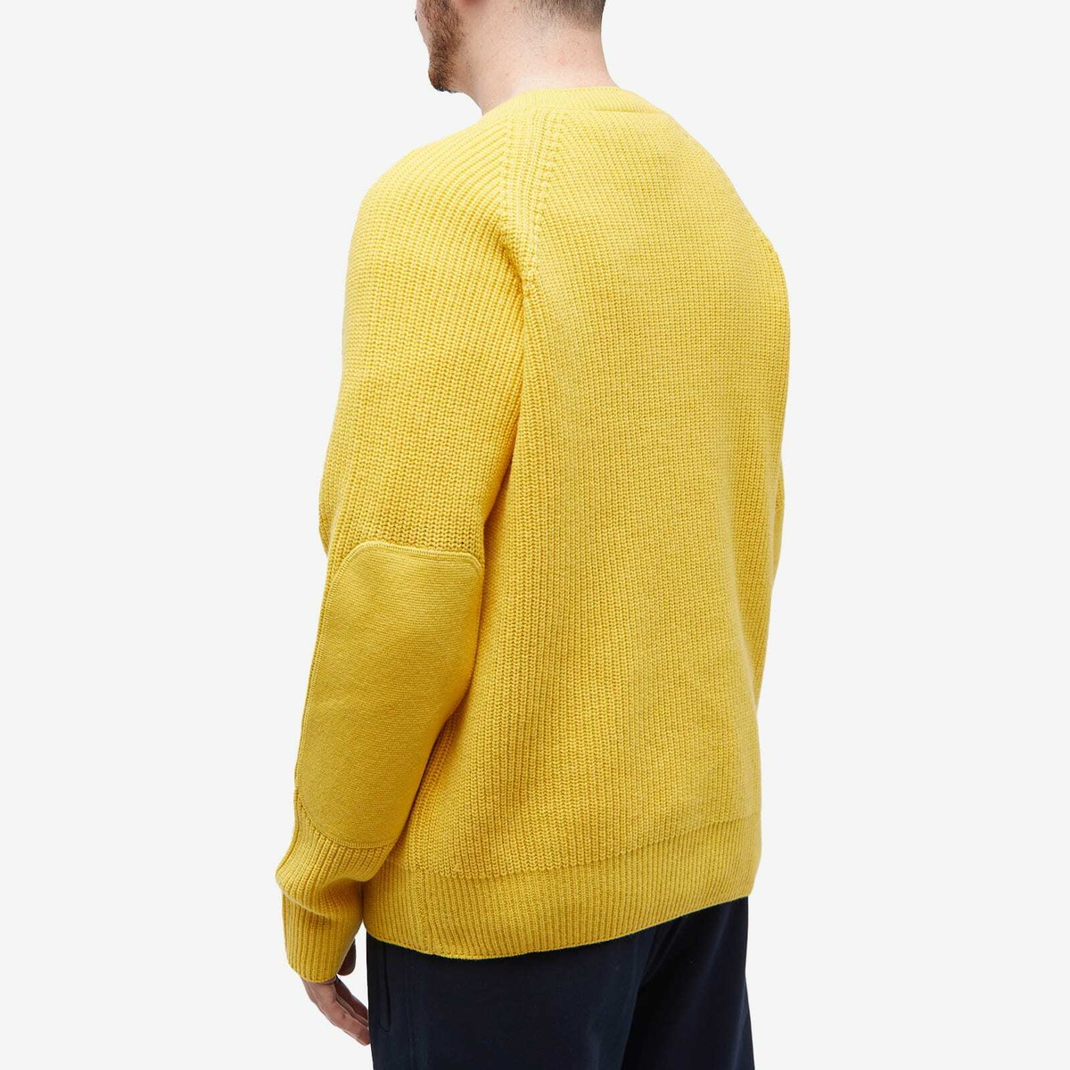 Moncler Men's Genius x BBC Crew Neck Knit in Yellow Moncler